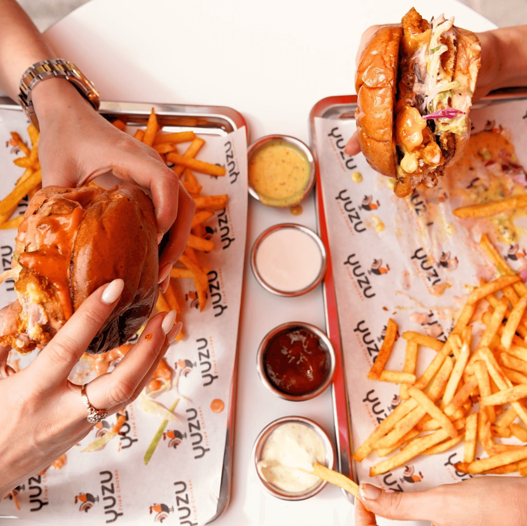 Yuzu Fried Chicken Burger