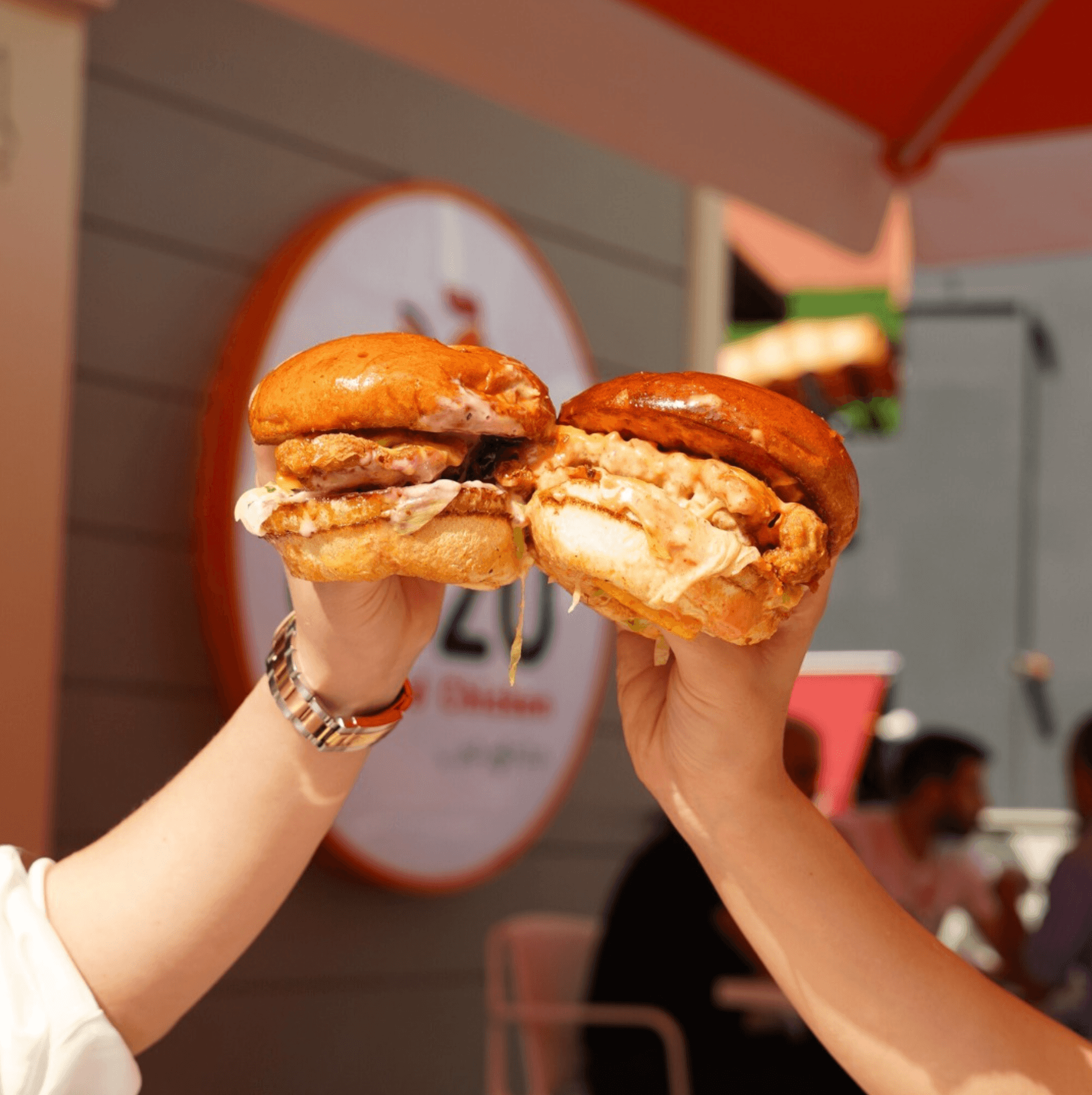 Yuzu Fried Chicken Burger