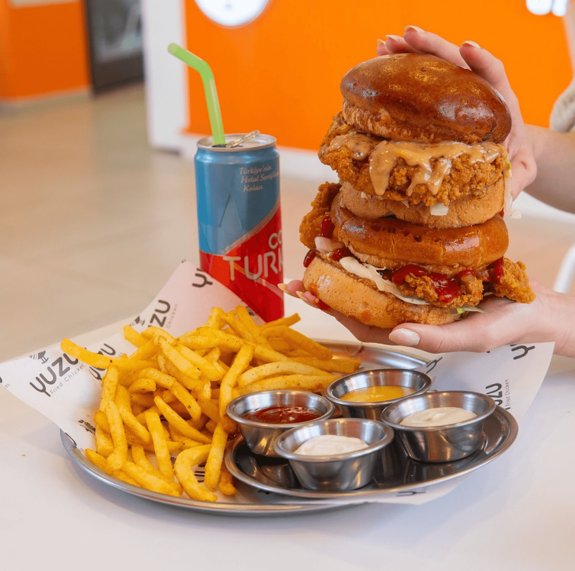 Yuzu Fried Chicken Burger