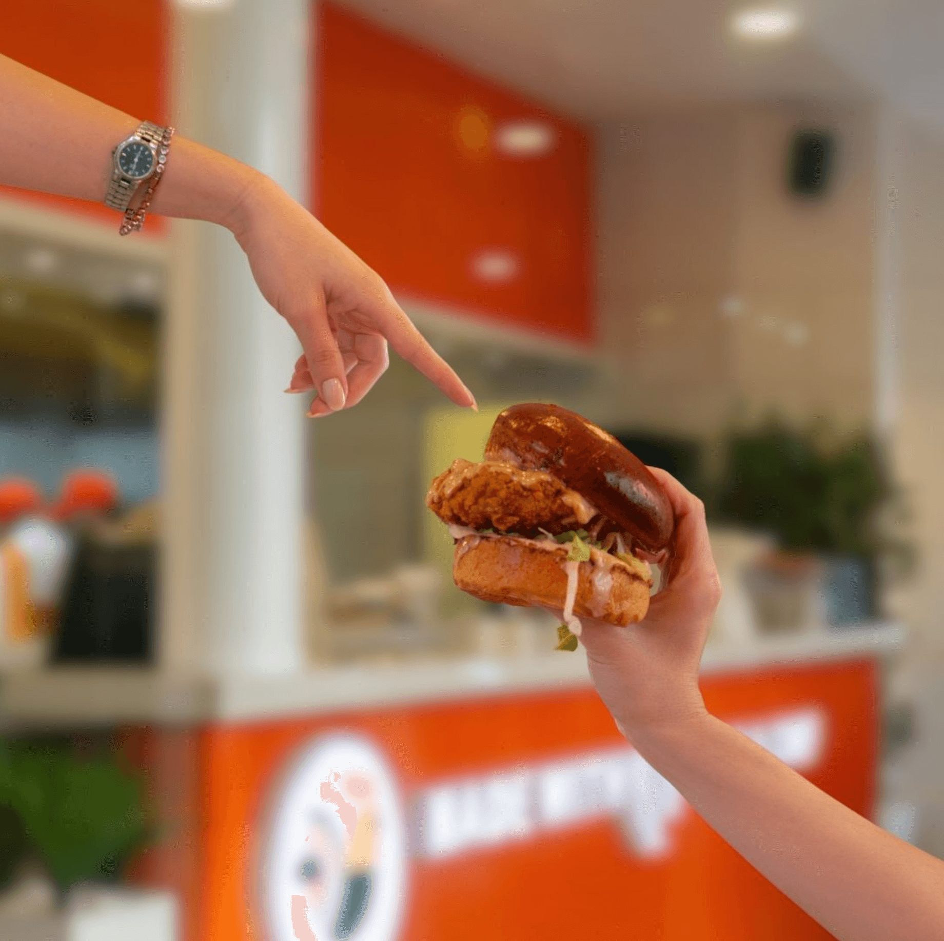 Yuzu Fried Chicken Burger